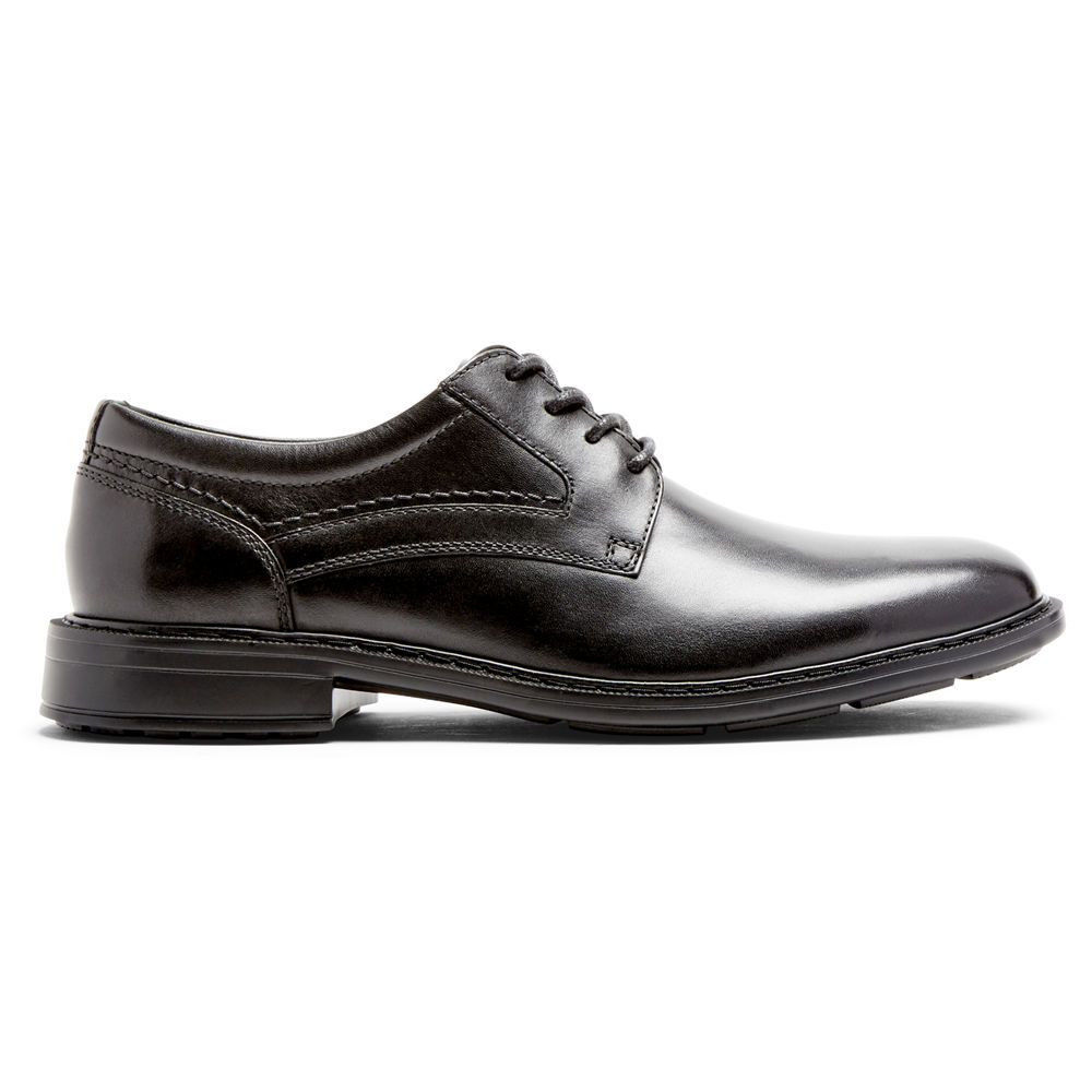 Rockport Mens Oxfords Black - Tanner Plain Toe - UK 768-CXVBMO